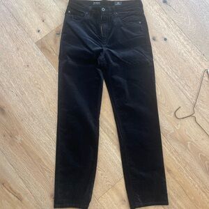 AG Adriano Goldschmied Black  velvet Pants